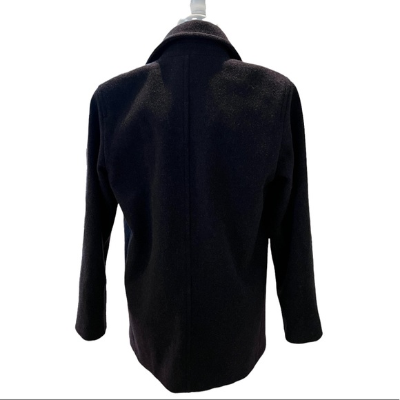 J. Percy Women's Wool Pea Coat With Nautical Buttons 6 - Picture 6 of 14